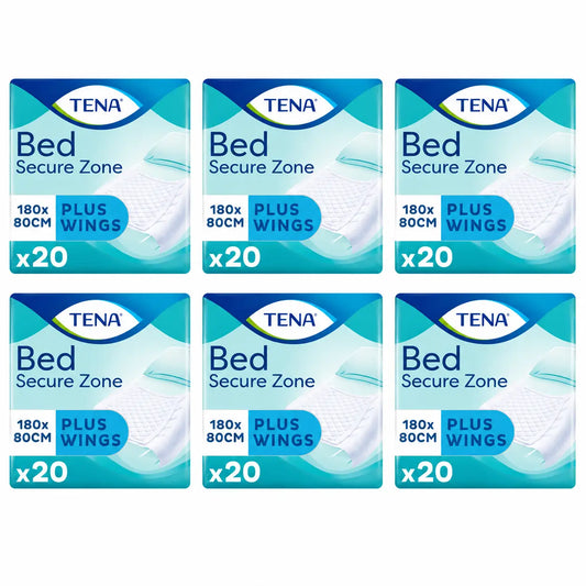 Tena Bed Protector Bed Plus 80 X 180, 20 pcs, 6-pack