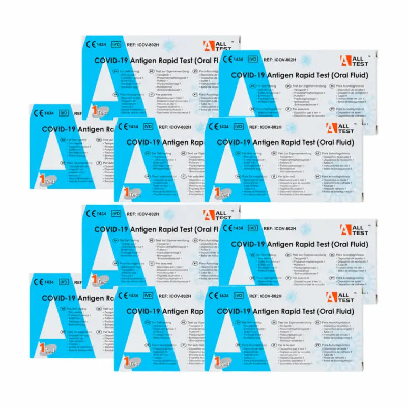 Covid-19 Saliva Antigen Rapid Test - 10 unités - Tous les tests