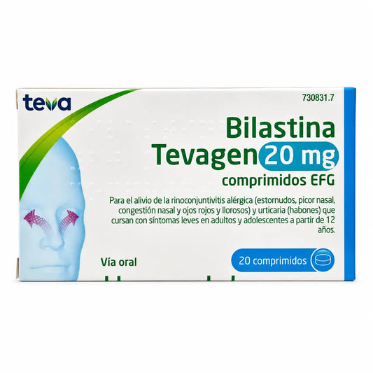 Bilastine Tevagen 20 Mg Efg, 20 comprimés