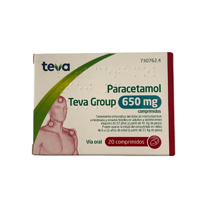 Teva Paracetamol, 20 tablets
