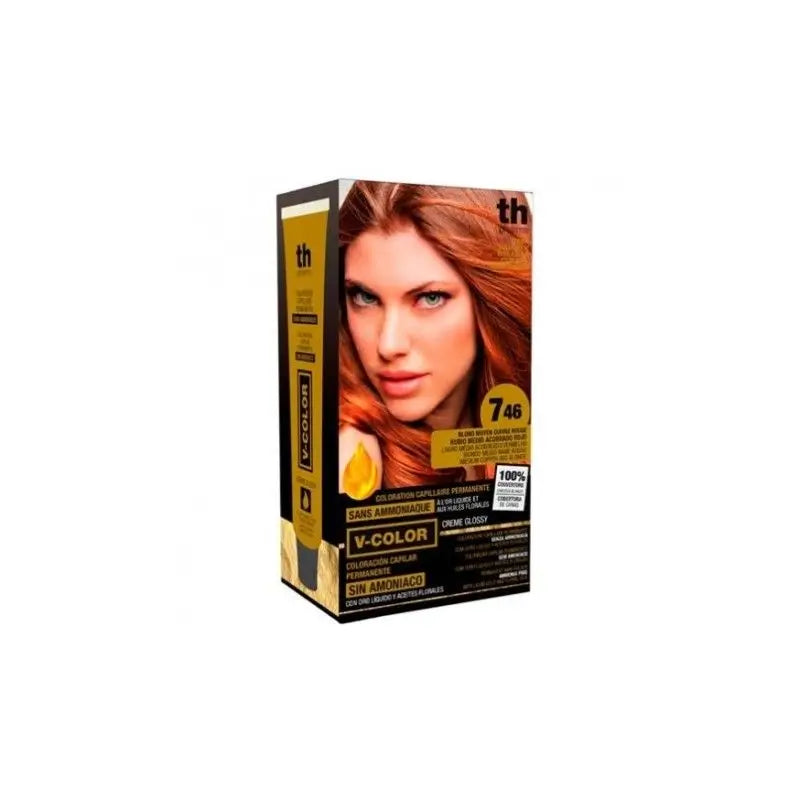 Th Pharma V Color- Tinting Kit No. 7.46 Ammonia Free C/Liquid Gold