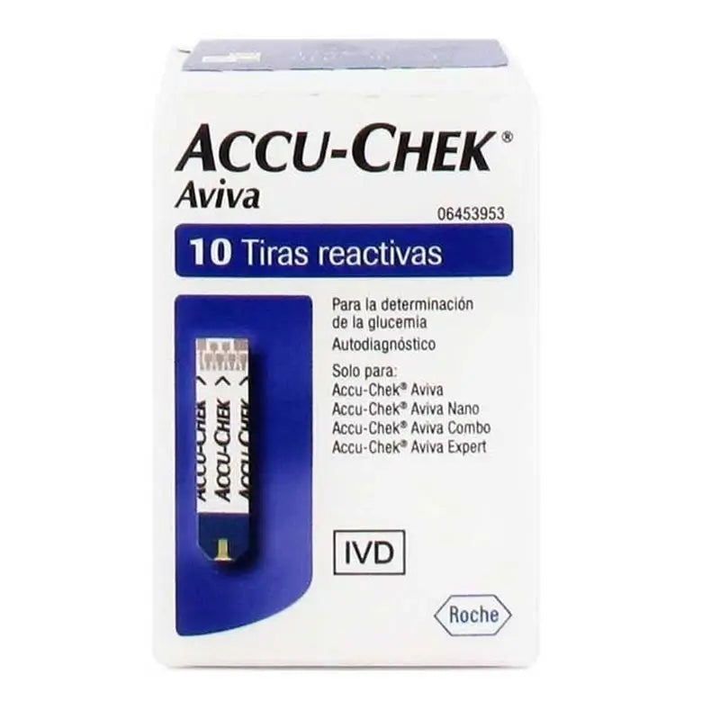Accu-Check Aviva Blood Glucose Test Strips 10 pieces