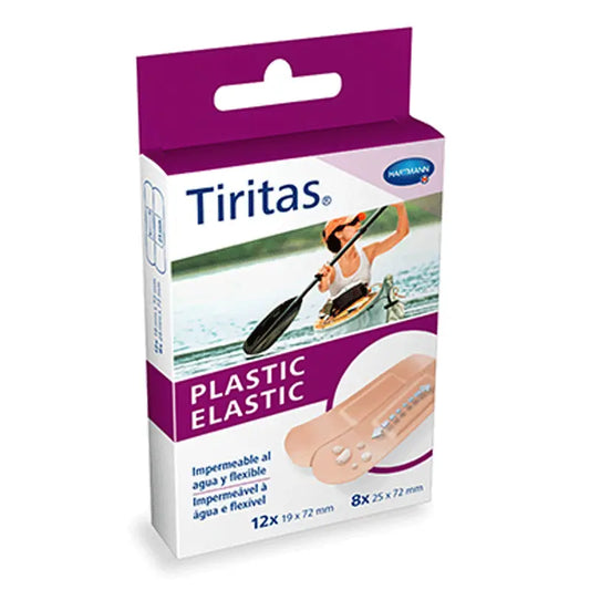 Plastic Elastic Plasters Assortment 2 Sizes 20 units