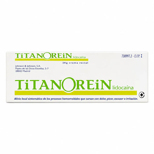 Titanorein Lidocaine Crème rectale 20 g