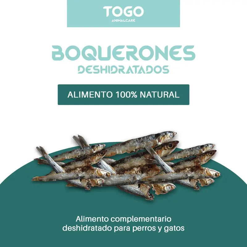 Togo Snack Anchois séchés naturels, paquet de 3 unités
