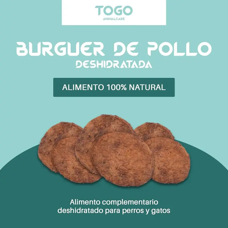 Togo Snack Natural Burger Chicken, paquet de 3 pcs.