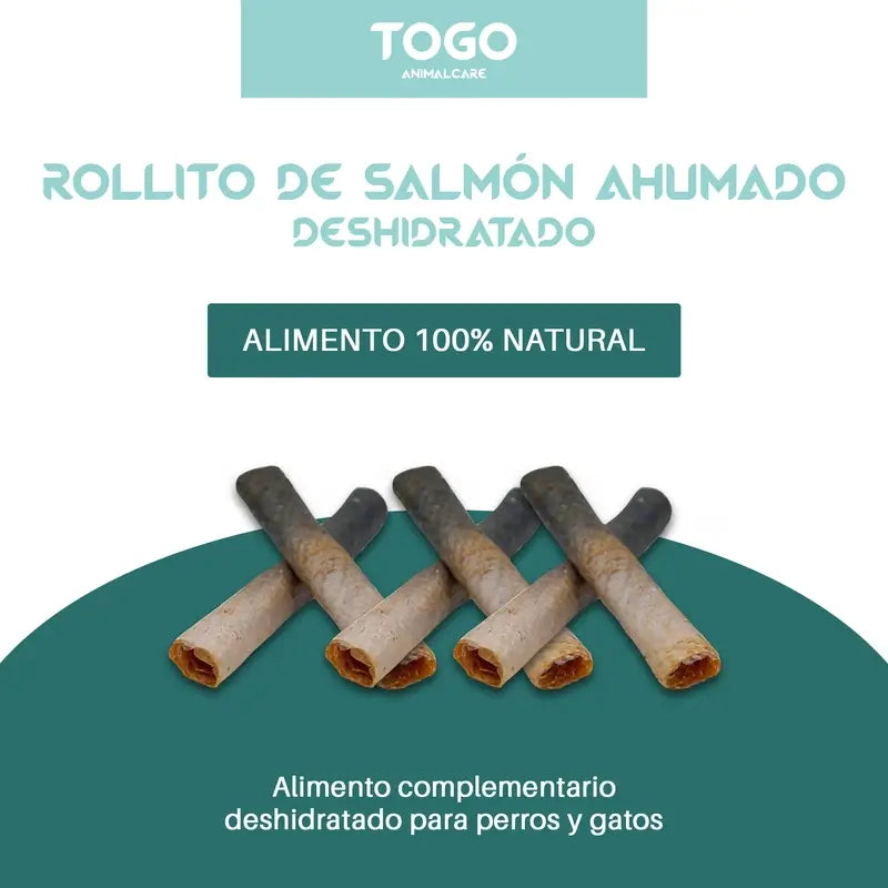 Togo Natural Snack Salmon Rolls, paquet de 3 unités