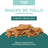 Togo Snack Natural Chicken Strips, paquet de 3 unités