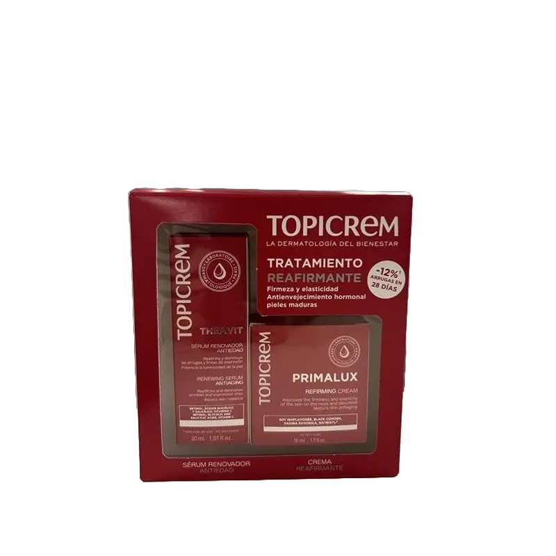 Topicrem Anti-Age Theavit Serum 30 Ml + Primalux Cream 50 Ml 15%.