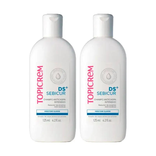 Topicrem Ds+ Sebicur Shampooing intensif antipelliculaire, paquet de 2 x 125 ml