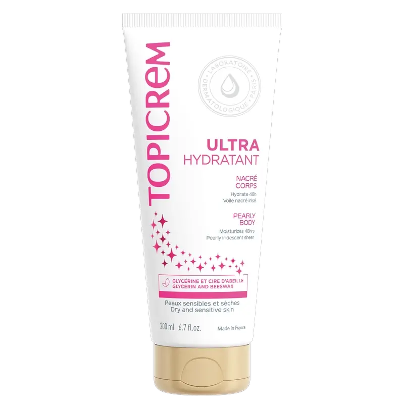 Topicrem Lait corporel nacré ultra-hydratant 200 ml