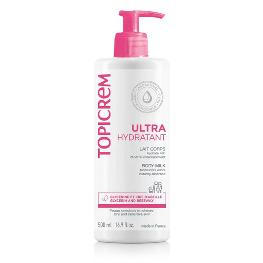 Topicrem Lait corporel ultra hydratant 500 ml