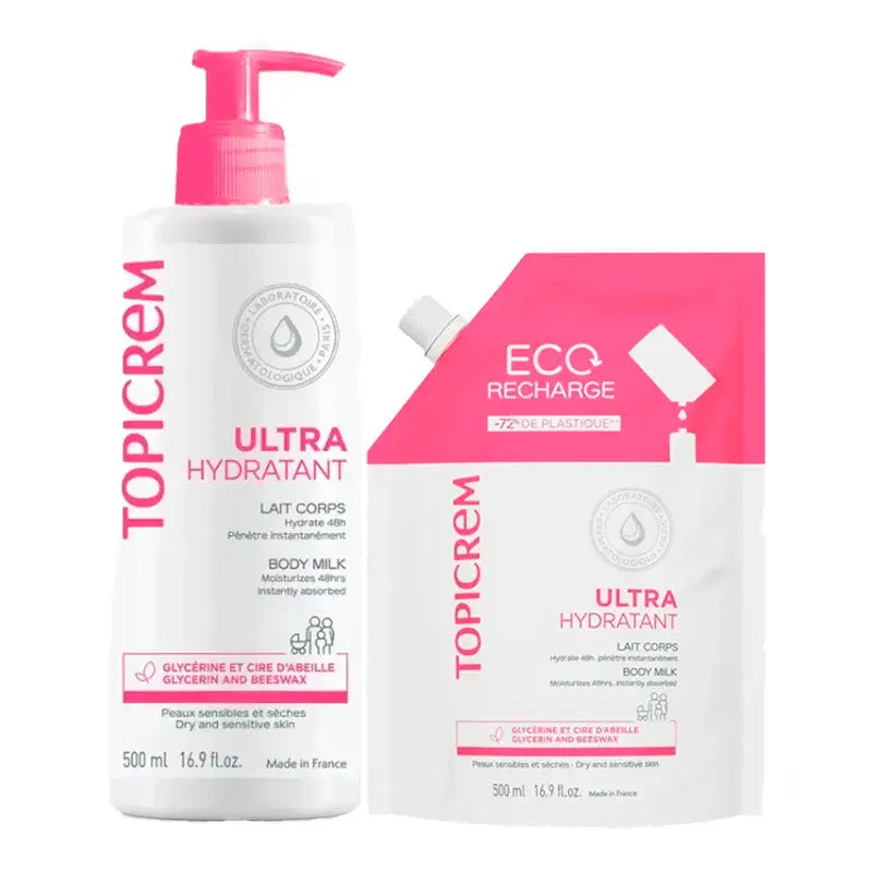 Topicrem Infinite Body Moisturizing Pack 500 ml + Recharge