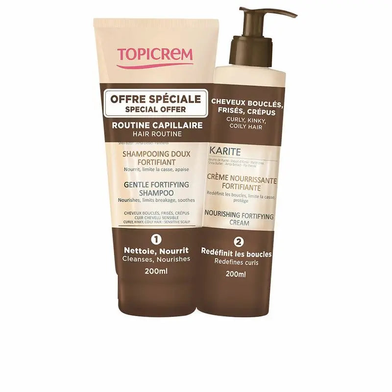Pack Topicrem Shampooing au beurre de karité 200 ml + Crème nourrissante 200 ml