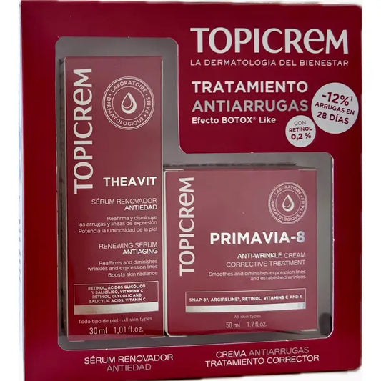 Topicrem Pack Theavit Serum 30 Ml + Primavia-8 Cream 50 Ml