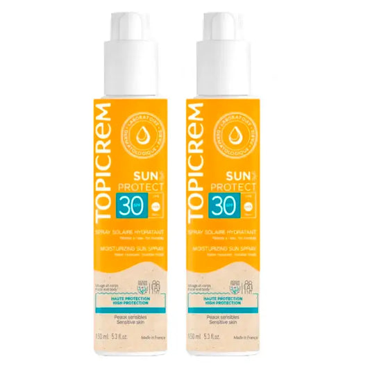 Topicrem Sun Protect Spray Spf30, Pack 2 x 150 Ml