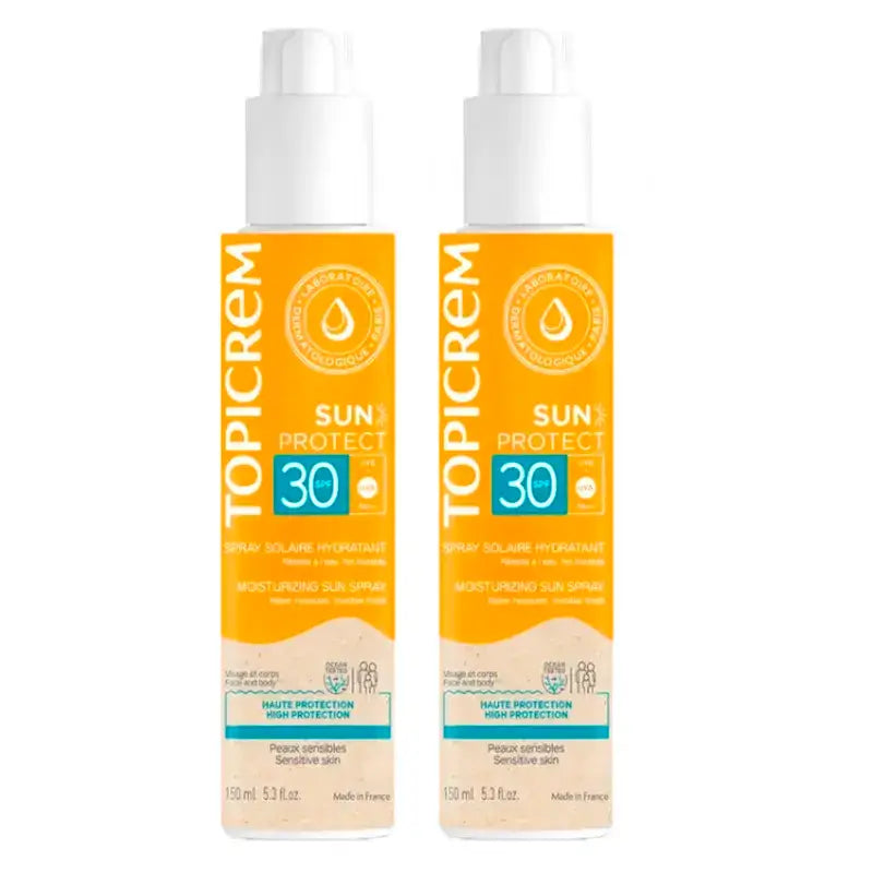 Topicrem Sun Protect Spray SPF 30, lot de 2 x 150 ml