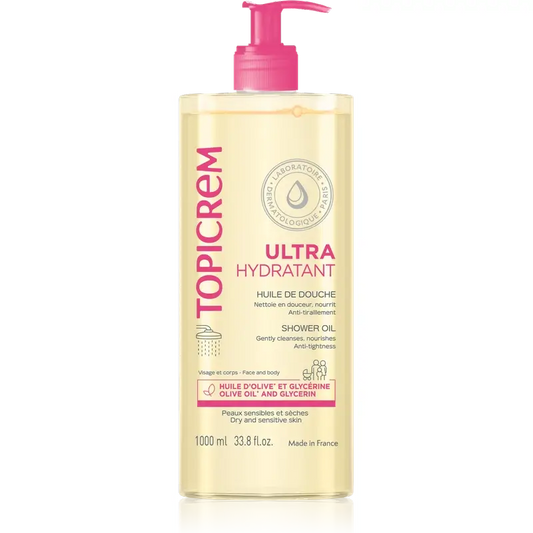 Huile de douche Topicrem Uh, 1000 ml