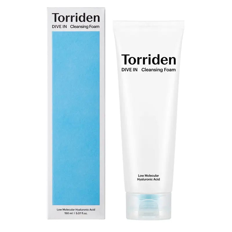 Mousse nettoyante à l'acide hyaluronique à faible poids moléculaire Torriden Dive-In, 150 ml
