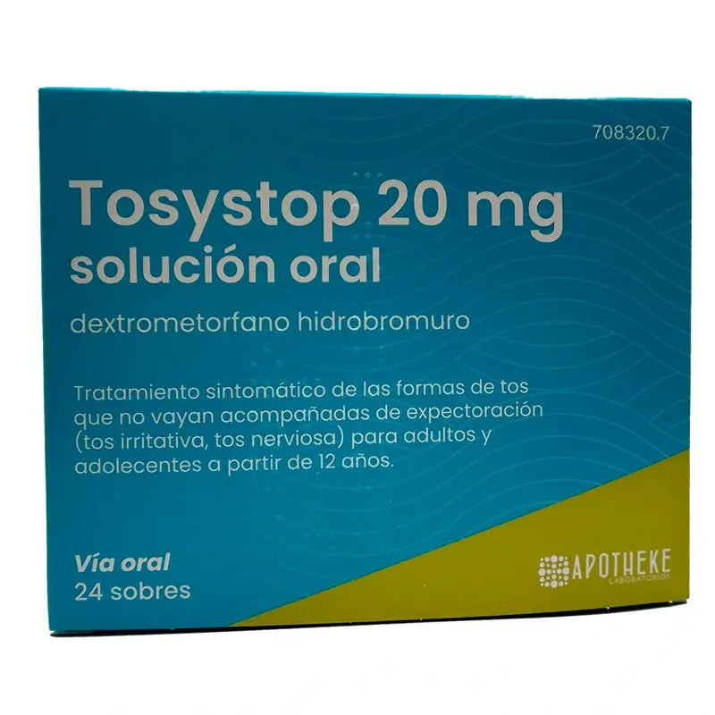 Tosystop 20 mg, 24 sachets for oral solution