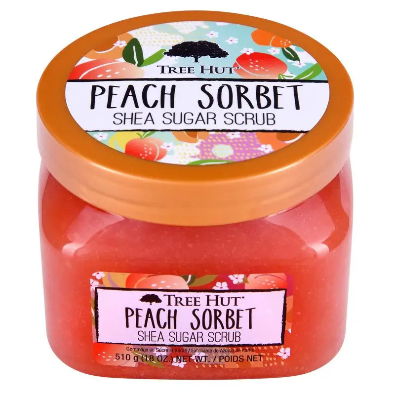 Gommage au sucre Tree Hut, Sorbet à la pêche, 510 g