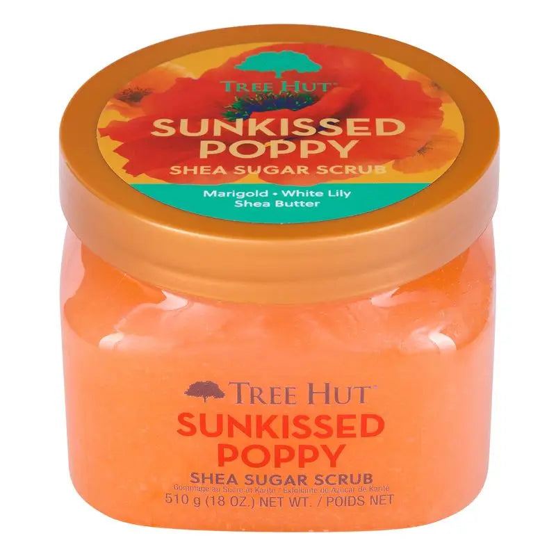 Gommage au sucre Tree Hut, coquelicot ensoleillé, 510 g