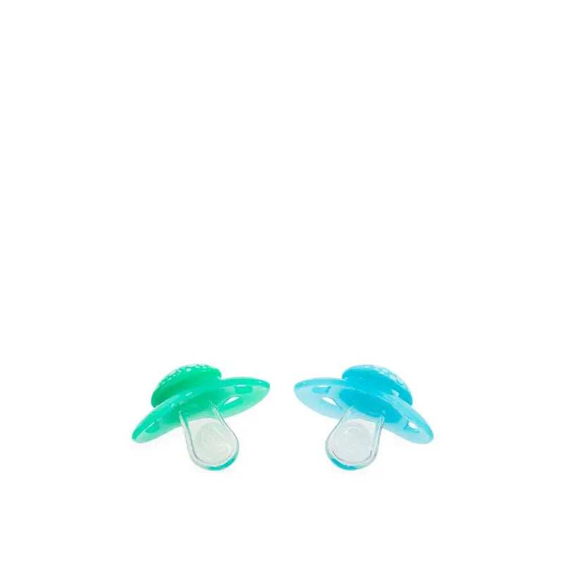 Sucette Twistshake bleue et verte 0-6M , 2 unités