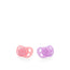 Twistshake Chupete Rosa Y Morado 0-6M , 2 unidades