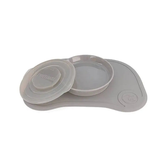 Twistshake Mini Tablecloth + Plate Grey