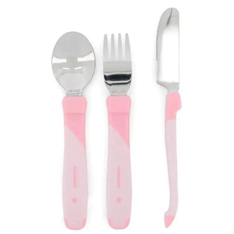 Set de couverts Twistshake rose 12+M