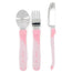 Set de couverts Twistshake rose 12+M