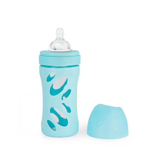 Twistshake Verre anti-colique bleu, 260 ml