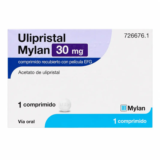 Ulipristal Mylan Efg 30 mg, 1 comprimé pelliculé