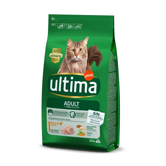 Ultima Pienso Cat Ad au poulet, 1,5 kg