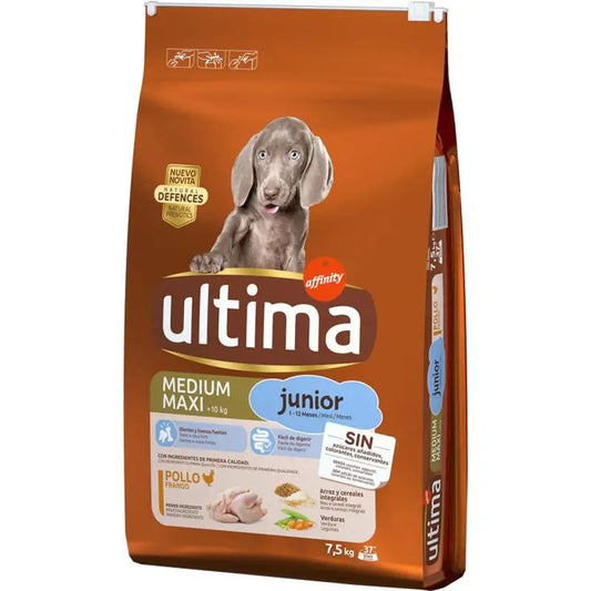 Ultima Pienso Dog Junior, 7,5 kg