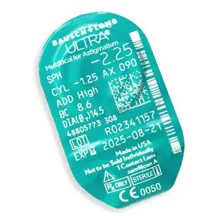 Lentilles ultra-multifocales pour l'astigmatisme, mensuelles, 6 unités