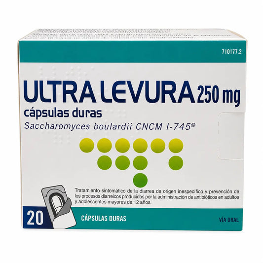 Ultra Levura 250 mg, 20 gélules