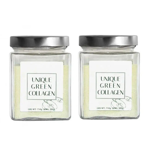 Unique Green Collagen Nutritional Supplement, Pack 2x300 Grammes