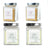Supplément nutritionnel unique rose, jaune et vert, paquet de 4x300g