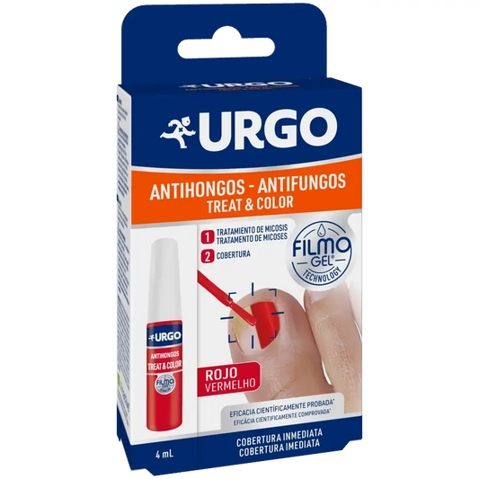 Urgo Anti-fungal Treat & Colour Filmogel Red Bottle 4 ml