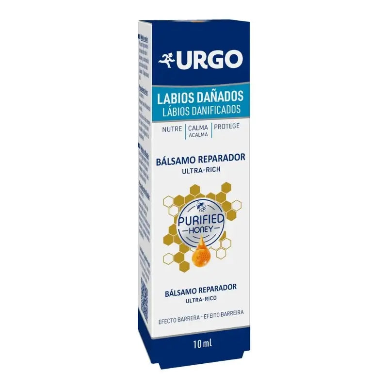 Urgo Baume réparateur pour lèvres abîmées, 10 Ml