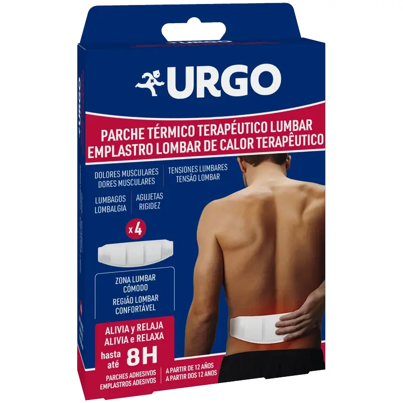 Urgo Lumbar Therapeutic Heat Patch , 4 unités