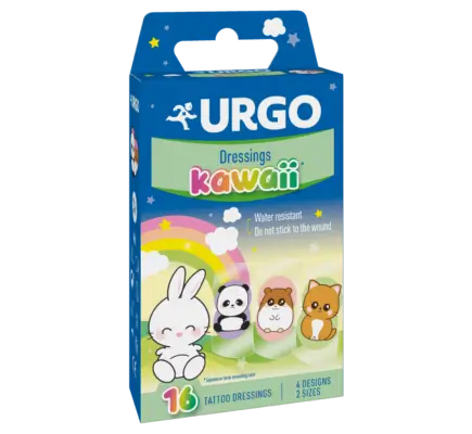 Urgo Kawaii First Aid - 16 pansements, 16 pcs.