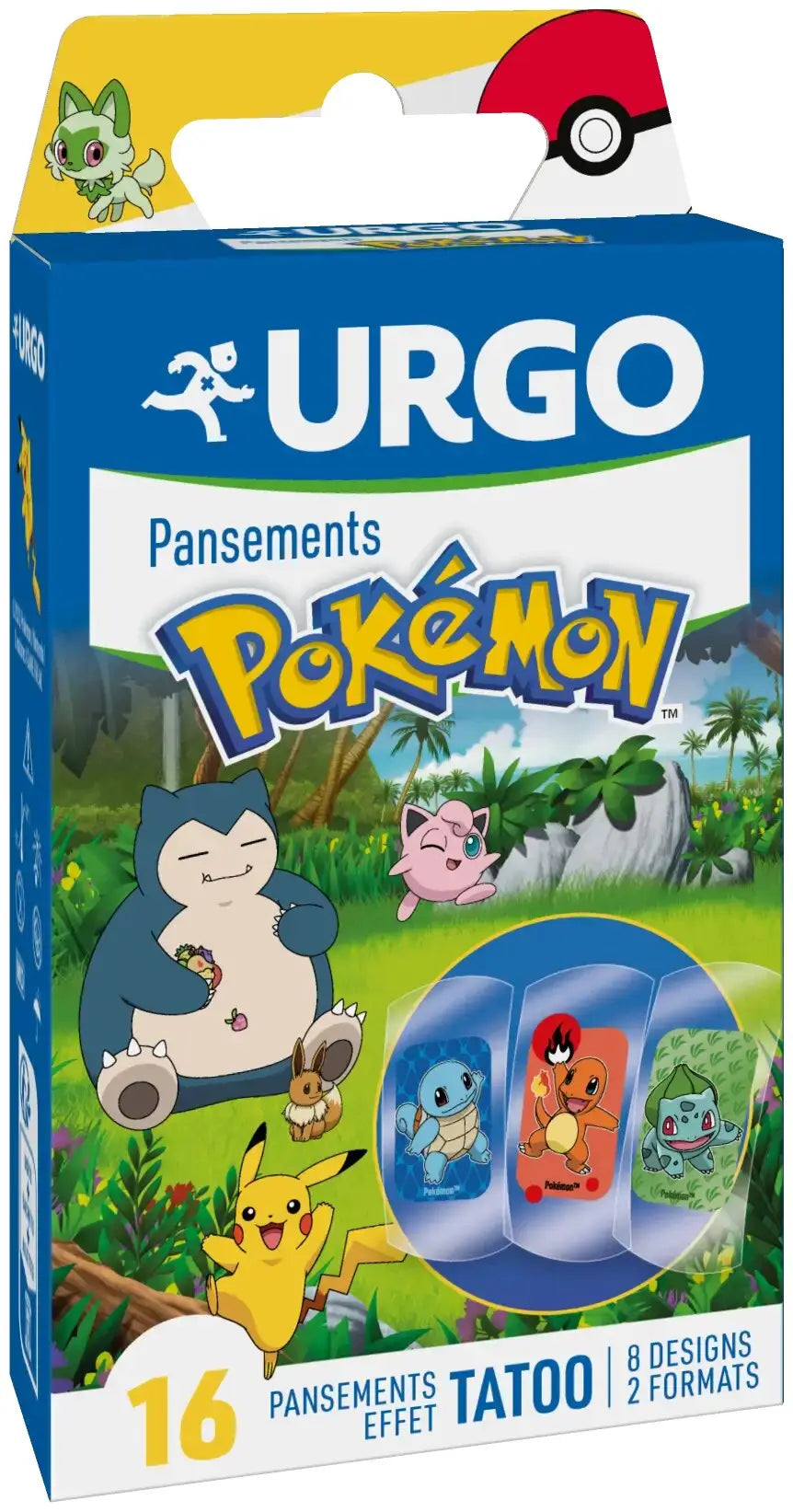 Urgo Pokemon First Aid - 16 pansements, 16 pcs.