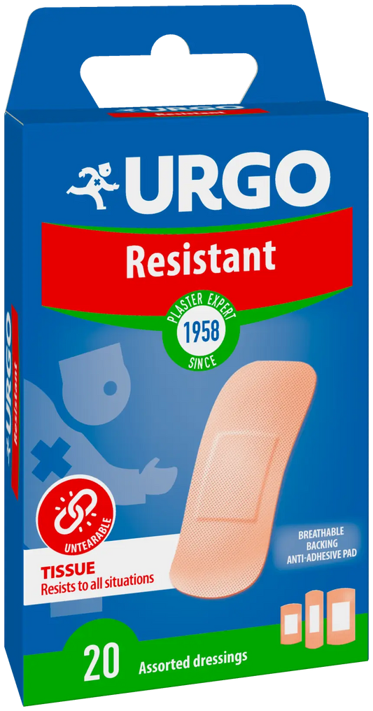 Urgo Resistant First Aid - 20 pansements, 20 unités