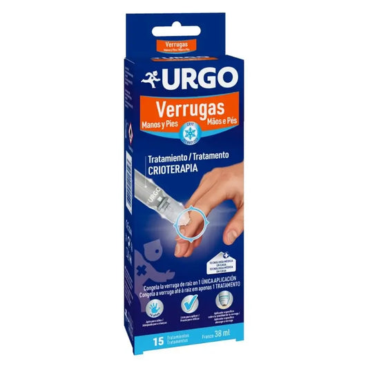 Urgo - Cryothérapie verrues - Flacon 38 ml, 15 traitements