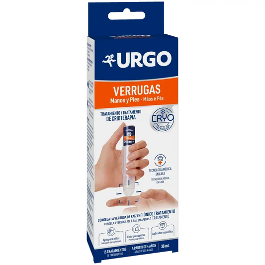 Urgo - Cryothérapie verrues - Flacon 38 ml, 15 traitements