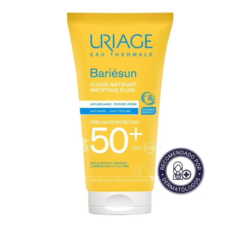 Uriage Bariésun Fluide matifiant SPF 50+ Peau acnéique 50 ml