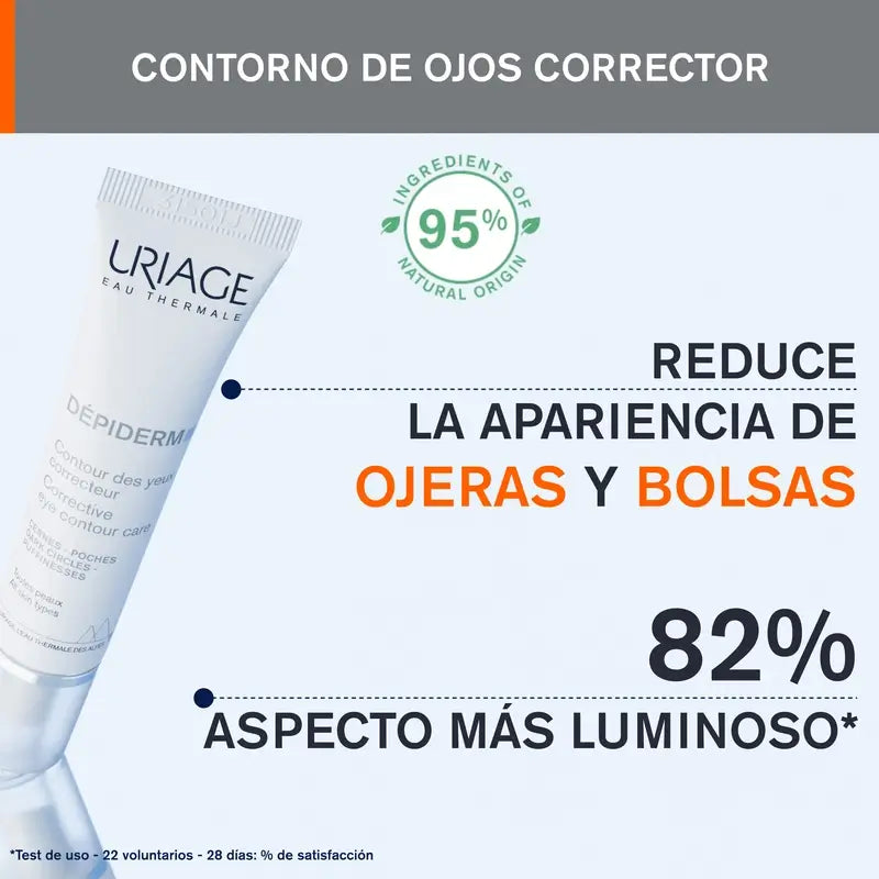 Uriage Dépiderm Soin anti-taches et éclaircissant contour des yeux , 15 ml