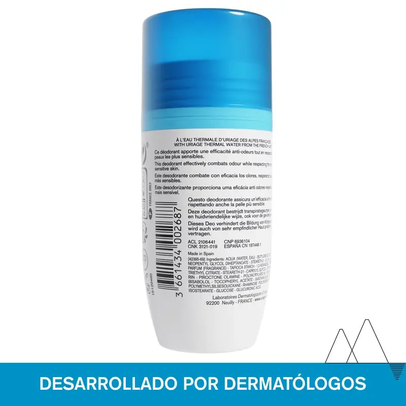 Uriage Déodorant Doux 50Ml Peau Sensible 24H